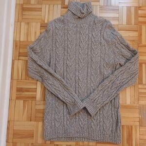 Massimo dutti yack wool blend cable knit sweater size XXL